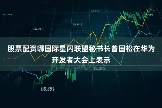 股票配资哪国际星闪联盟秘书长曾国松在华为开发者大会上表示